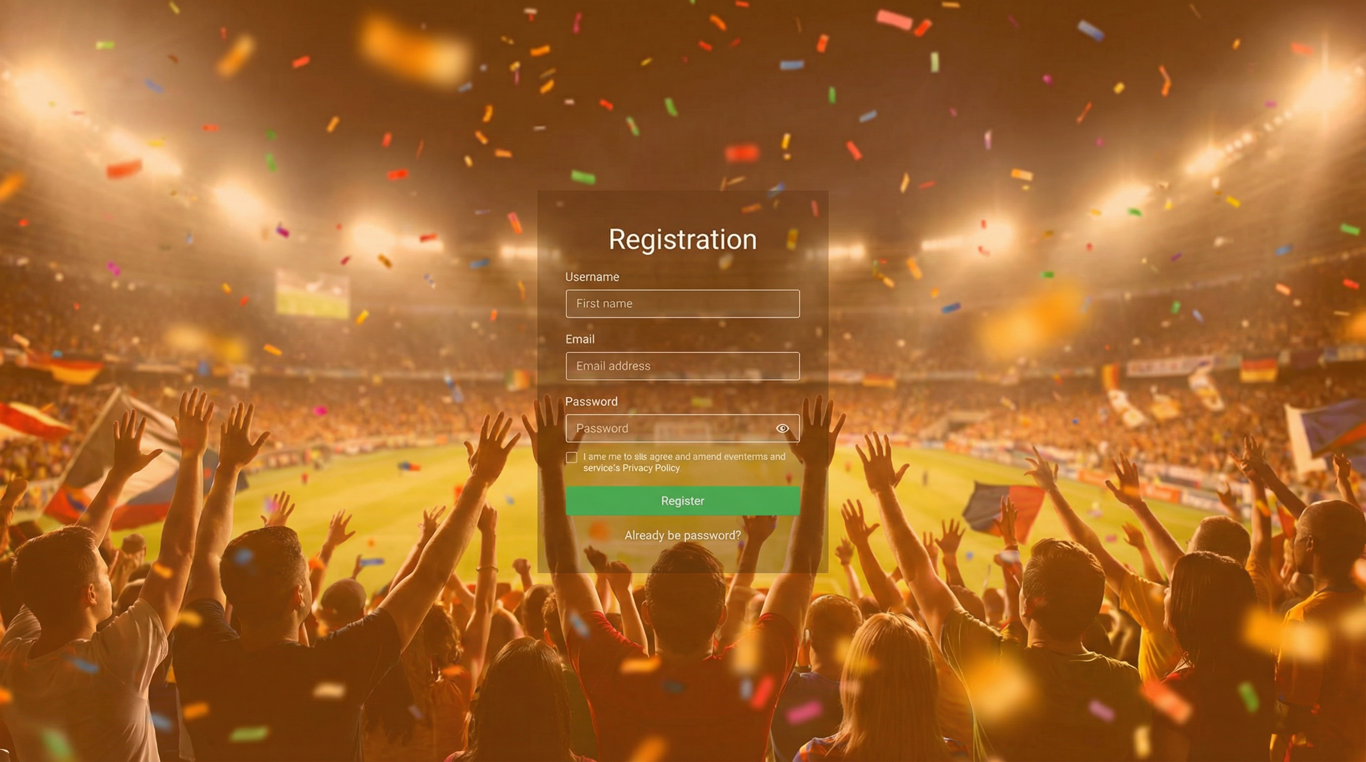 皇冠体育 | 边看边投乐趣无穷注册背景球迷欢呼